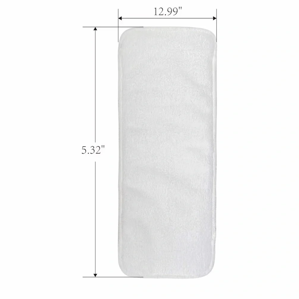 ALVABABY 12pcs Microfiber Inserts,Cloth Diaper Liner,3-Layer Absorbent,Reusable